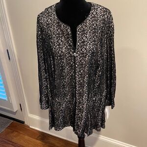 Very pretty plus size evening wear jacket by Alex Evenings.  New, with tags